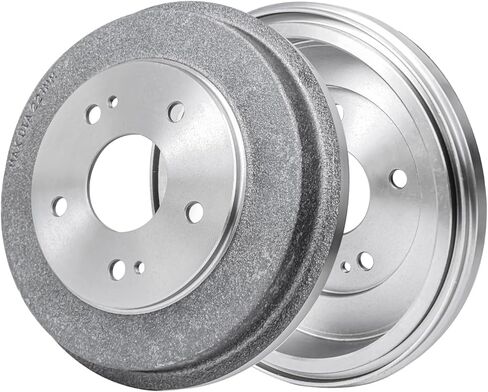 Detroit Axle - 8pc Brake Kit for 2003-2007 Honda Accord 2013-2014 Fit, Front Disc Brake Rotors Ceramic Brakes Pads with Hardware, Rear Brakes Drums Shoes Replacement : 11.10" inch Rotor in Saudi Arabia