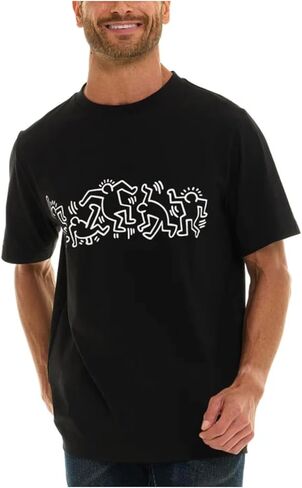 تي شيرت رجالي من القطن بأكمام قصيرة من Keith Haring in Saudi Arabia
