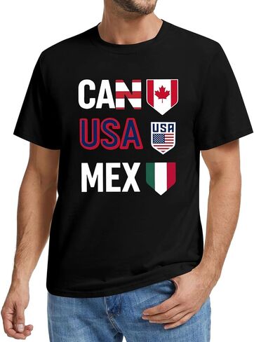 قمصان كرة القدم 2026 للنساء والرجال في الولايات المتحدة الأمريكية بأكمام قصيرة تي شيرت لكرة القدم تحت عنوان جرافيك تي شيرت علوي in Kuwait