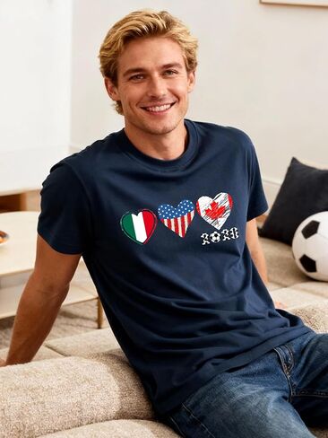 قمصان كرة القدم 2026 للنساء والرجال في الولايات المتحدة الأمريكية بأكمام قصيرة تي شيرت لكرة القدم تحت عنوان جرافيك تي شيرت علوي in Kuwait