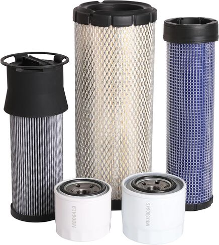 Maintenance Filter Kit fits for John Deere Compact Utility Tractor 3320/3520/4105, M806419 Engine Oil Filters/MIU800645 Fuel Filter/RE68048 Air Filter/, LVA13065 Engine Oil Filters in Saudi Arabia