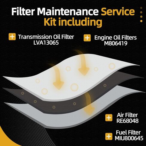 Maintenance Filter Kit fits for John Deere Compact Utility Tractor 3320/3520/4105, M806419 Engine Oil Filters/MIU800645 Fuel Filter/RE68048 Air Filter/, LVA13065 Engine Oil Filters in Saudi Arabia