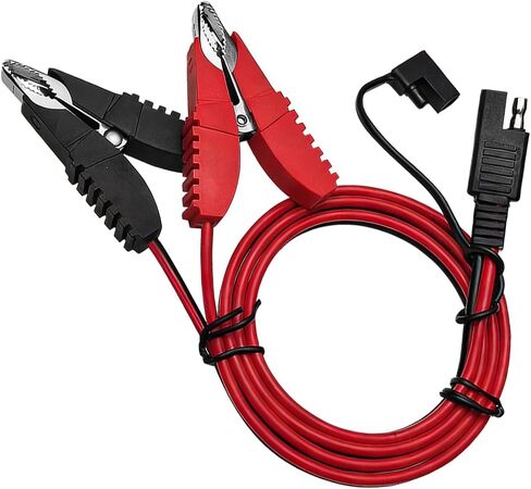 3.2FT 14AWG Car Alligator Butterfly Clip to SAE Connector, Quick Disconnect Vehicle Battery Alligator Clamp with Wire, Auto Solar Power Charging Extension Cable, Universal Fit in Saudi Arabia