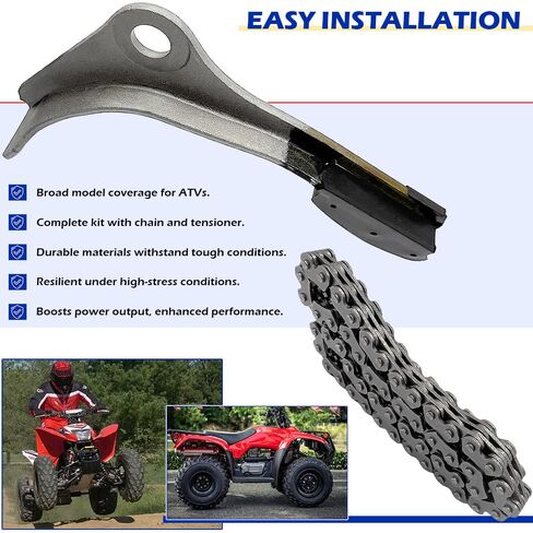 Timing Chain & Tensioner Arm Kit Compatible with Honda Recon 250 TRX250X TRX250EX TRX250TM TRX250TE OEM# 14510-HM8-000 14401-HN5-671 2001-2024 in Saudi Arabia