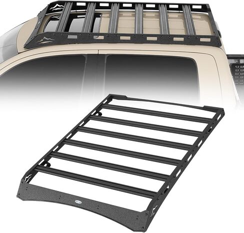 Hooke Road Tundra Roof Rack Aluminum Cross Bars for 2014-2021 Toyota Tundra CrewMax (4 Full-Size Doors), 400 lbs Load Capacity, Lightweight Overland Rooftop Cargo Carrier Basket in Saudi Arabia