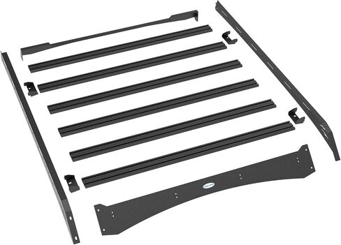 Hooke Road Tundra Roof Rack Aluminum Cross Bars for 2014-2021 Toyota Tundra CrewMax (4 Full-Size Doors), 400 lbs Load Capacity, Lightweight Overland Rooftop Cargo Carrier Basket in Saudi Arabia