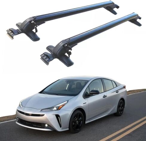 Roof Rack Cross Bars for Toyota Prius 2001-2022 Without Roof Rails Aluminum Cross Bar Cargo Carrier with Lock in Kuwait