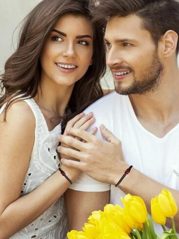 Red String Promise Bracelets for Couples Lovers Matching Protection Bracelets for Women Men Friends in Saudi Arabia