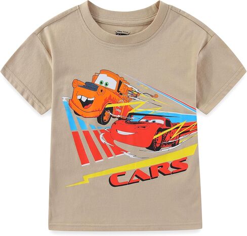 Disney Cars Lightning McQueen Boys Short Sleeve T-Shirt and Mesh Short Set for Toddler and Big Kids in Saudi Arabia
