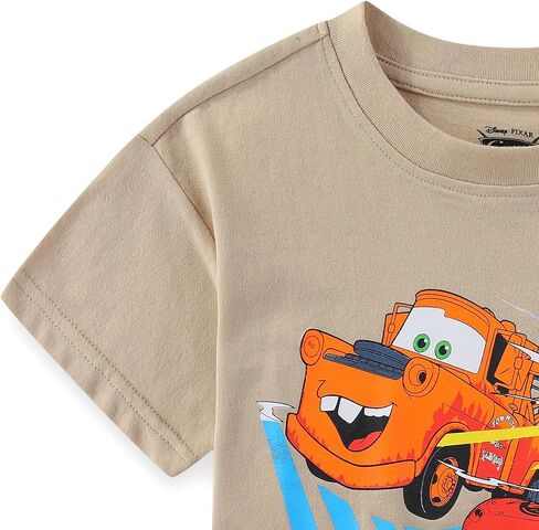 Disney Cars Lightning McQueen Boys Short Sleeve T-Shirt and Mesh Short Set for Toddler and Big Kids in Saudi Arabia