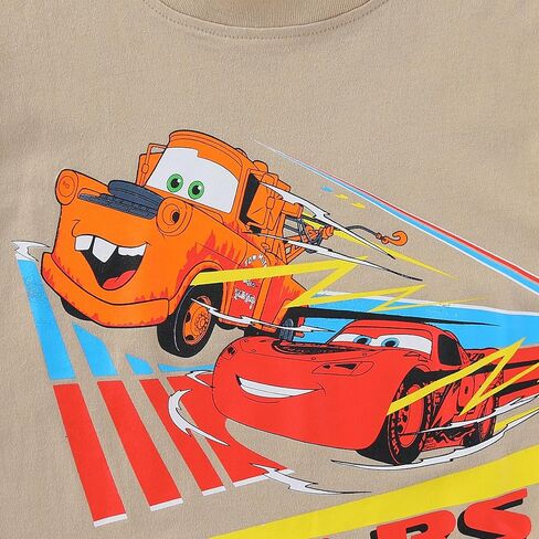 Disney Cars Lightning McQueen Boys Short Sleeve T-Shirt and Mesh Short Set for Toddler and Big Kids in Saudi Arabia