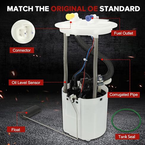 E2568M Electric Fuel Pump Module Assembly Compatible with Ford Escape 2010-2012, Compatible with Mercury Mariner,for Mazda Tribute 2010-2011, 2.5L L4 Replaces# P76591M FG1317 AL8Z9H307A in Kuwait