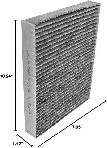 CF11920 Premium Cabin Air Filter Compatible with Ford Escape 2013-19, Focus 2012-18, Transit Connect 2014-19, C-Max 2013-18, Lincoln MKC 2015-2019 with Active Carbon C36174, CV6Z-19N619-A in Saudi Arabia