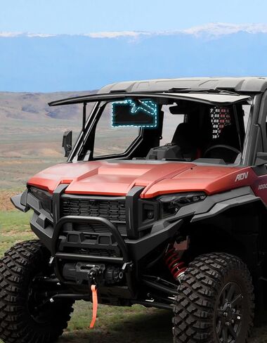 A & UTV PRO Sun Visor for Polaris Xpedition XP/XP 5 / ADV/ADV 5 2024 2025-135° Adjustable Anti-Glare PP Shade Extension, OEM #2891239 - UTV Accessories for Off-Road Comfort & Safety 2PCS in Saudi Arabia