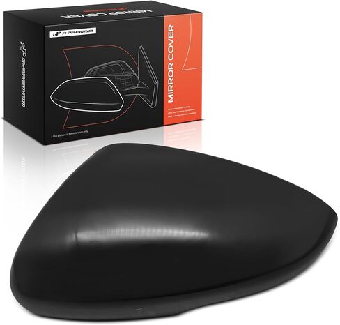 A-Premium Passenger Side Rearview Mirror Cover Cap - Compatible with Honda Accord 2018-2024 - Smooth Black, with Turn Signal Hole in Saudi Arabia