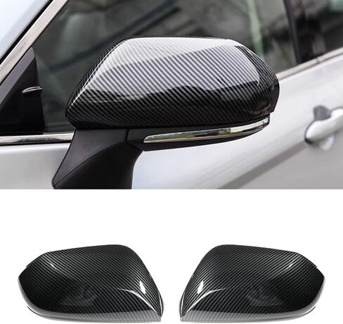 Side Mirror Cover Compatible with Toyota (Camry 2018-2025, OEM Style-Gloss Black) in Kuwait