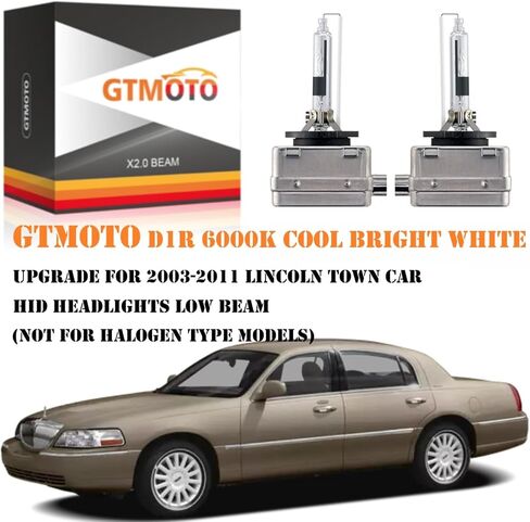 لمبات 2005 2006 2007 Mercury Montego Headlight HID Low Beam D1R Xenon Bulbs، 35W OEM 4300K ​​Dim Dip Light، 6000K Cool Bright White D1RC1 بديل، عبوتان in Saudi Arabia