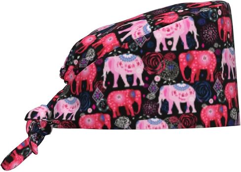 African Style Working Cap Scrub Cap with Sweatband Adjustable Tie Back Hat Nurse Surgical Caps for Women Men in Saudi Arabia