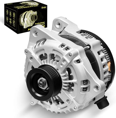 Oktiger Upgraded Alternator for Ford Explorer 2016-2019 3.5L, Edge 2015-2018 3.5L, F150, for Lincoln Continental Mkt Mkx Mkz 2013-2020, V6 12V 200/225A Clockwise 6-Groove Pulley, OE DG1T-10300-EB in Kuwait
