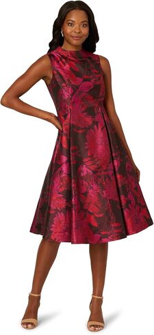 Adrianna Papell Women's Jacquard Mock Neck in Saudi Arabia