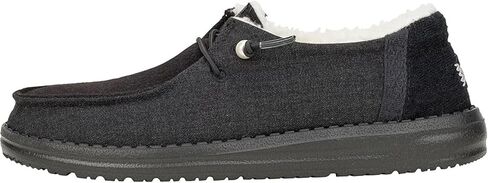 Hey Dude Kids Wendy Brushed Cozy (Little Kid/Big Kid) - Loafers for Kids - Canvas Upper - Cotton Lining in Saudi Arabia