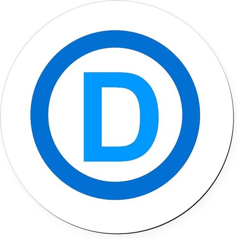 CafePress Democratic D Design 5.5" Round Car Magnet Magnetic Bumper Display in Saudi Arabia