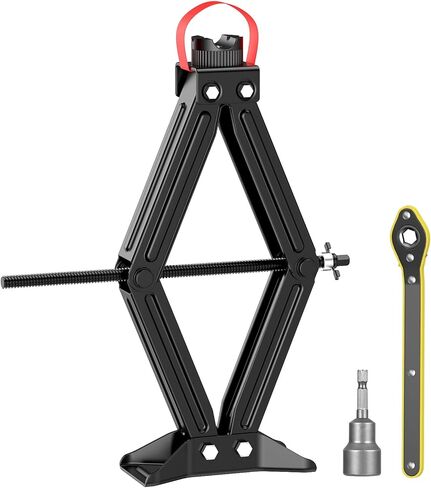 High Lift Scissor Jack for Car, 25" Lifting Height, 3T 6000lbs Heavy Duty Car Jack, 3/4" Hex Drive - Portable Scissor Lift Jack for SUV,UTV,Off-Road in Kuwait