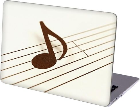 Compatible with MacBook Air 13 inch Retina, Hard Shell Case with Keyboard Cover and Screen Protector (M1 A2337 A2179 A1932, 2018-2020 Release) - Music Note MC21827 in Saudi Arabia