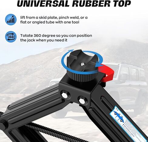 High Lift Scissor Jack for Car, 25" Lifting Height, 3T 6000lbs Heavy Duty Car Jack, 3/4" Hex Drive - Portable Scissor Lift Jack for SUV,UTV,Off-Road in Kuwait