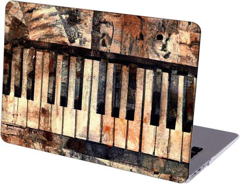 Compatible with MacBook Air 13 inch Retina, Hard Shell Case with Keyboard Cover and Screen Protector (M1 A2337 A2179 A1932, 2018-2020 Release) - Music Note MC21827 in Saudi Arabia
