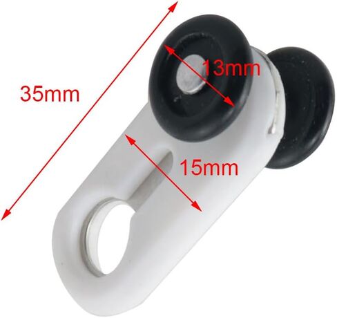 30PCS Ceiling Roller Curtain Fittings Silent Curtain Track Pulleys Guide Rail Hook Suitable for Wardrobes and Sliding Door in Saudi Arabia