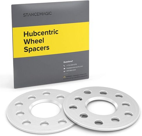 5mm Hubcentric Wheel Spacers (5x112 and 5x100, 57.1mm Bore, No Lip) Compatible with Audi TT A3 A4 A6 A8 S4 S6 S8 Volkswagen Jetta Golf GTI R32 Corrado Beetle EOS CC - Silver 2pcs in Saudi Arabia