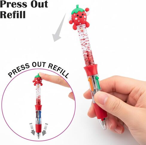 BESARME 30 Packs Multicolor Pen in One, 4-in-1 Fun Pen Cute Pens Easter Basket Stuffers Ballpoint Pens Bulk for Birthday Party Favors Goodie Bag Stuffers Classroom Prizes in Saudi Arabia