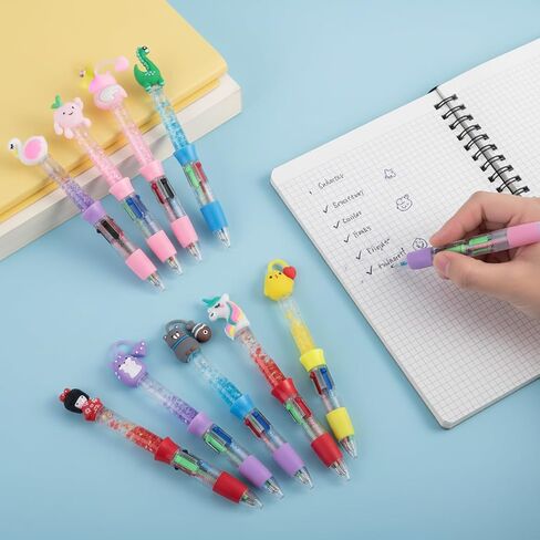 BESARME 30 Packs Multicolor Pen in One, 4-in-1 Fun Pen Cute Pens Easter Basket Stuffers Ballpoint Pens Bulk for Birthday Party Favors Goodie Bag Stuffers Classroom Prizes in Saudi Arabia