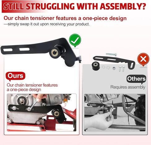 Upgraded Minibike Chain Tensioner Adjustment Bracket with Roller for Predator 212cc 79cc 196cc 224cc 236cc,GX160 GX200 Engine for Coleman CT200U CT200U-EX BT200X Baja Doodlebug DB30 Minibike Parts in Saudi Arabia
