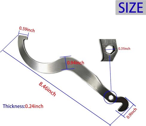 Universal Shock Spanner Wrench Tool,Drive Clutch Spanner Spreader for Polaris Sportsman XP 1000 RZR S 900 General1000,Heavy-Duty Steel Replacement Part 2877408/2877408-329 in Saudi Arabia