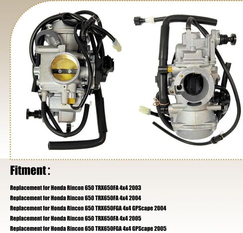 16100-HN8-013 TRX650 Carburetor Replacement for Honda Rincon 650 TRX650FA 2003-2005 TRX650FGA 2004 2005 4x4 Carb with Air Filter 17254-HN1-000 in Saudi Arabia