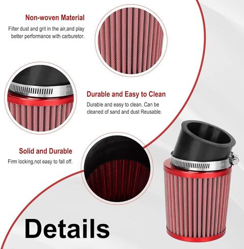 VM34 Carburetor Carb Kit for Mini Bikes Go Karts GX390 GX340 GX270 420CC 301CC 11HP 13HP 9HP Engine Lawnmower Water Pump Pressure Washer Air Filter Intake Manifold Pipe CNC Inlet Parts Gasket Red in Kuwait