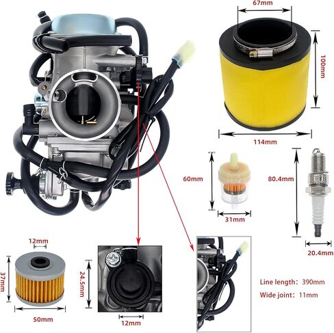TRX300 Carburetor for Honda Rancher 350 Honda Fourtrax 300 Carburetor Accessories Kit for 1985-2006 Carb in Saudi Arabia