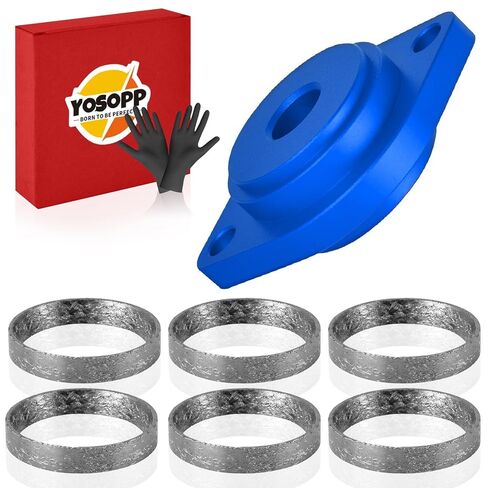 Harley Exhaust Gasket Seal Tool and Tapered Gasket - Fits 1984-2023 Models 6pcs (Blue) in Saudi Arabia
