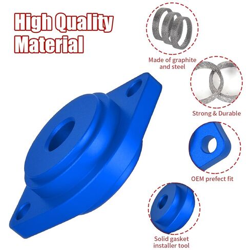 Harley Exhaust Gasket Seal Tool and Tapered Gasket - Fits 1984-2023 Models 6pcs (Blue) in Saudi Arabia