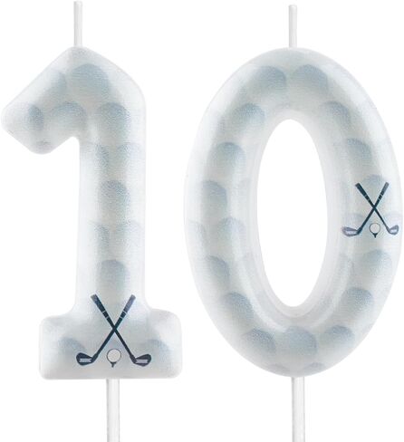 Golf Birthday Candles 12th Golf Themed Birthday Party Decorations, Funny Cake Topper Candles for Boys Girls Kids Sport-Theme Party Supplies in Saudi Arabia