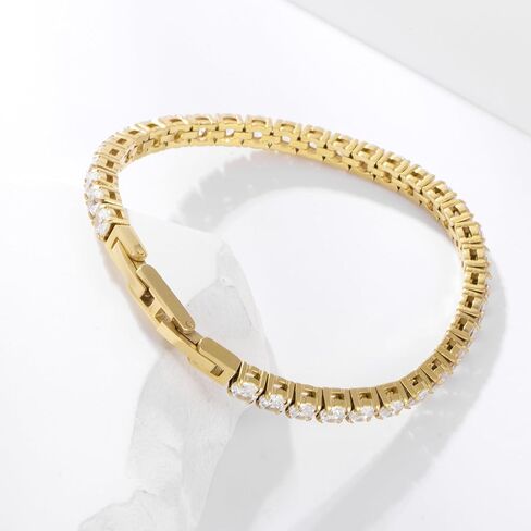 Graceful Crystal Stainless Steel Bracelet for Women, Fashion Jewelry with Rhinestone Decoration in Saudi Arabia