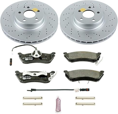 Power Stop ESK5241 Front Euro-Stop Brake Kit Mercedes and 2 Front Sensor Wires in Saudi Arabia