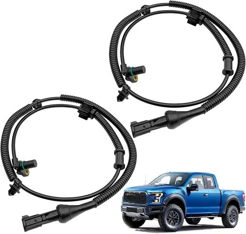 Front Driver and Passenger Side ABS Wheel Speed Sensor Replace OE 9L3Z2C204A Compatible with 2010 Ford Expedition 2009-2010 Ford F-150 2010 Lincoln Navigato 2PCS in Saudi Arabia