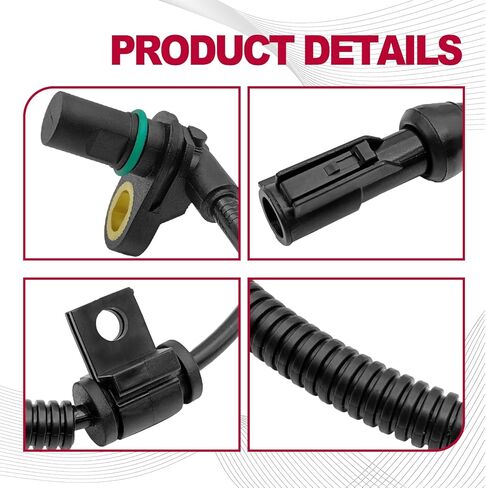 Front Driver and Passenger Side ABS Wheel Speed Sensor Replace OE 9L3Z2C204A Compatible with 2010 Ford Expedition 2009-2010 Ford F-150 2010 Lincoln Navigato 2PCS in Saudi Arabia