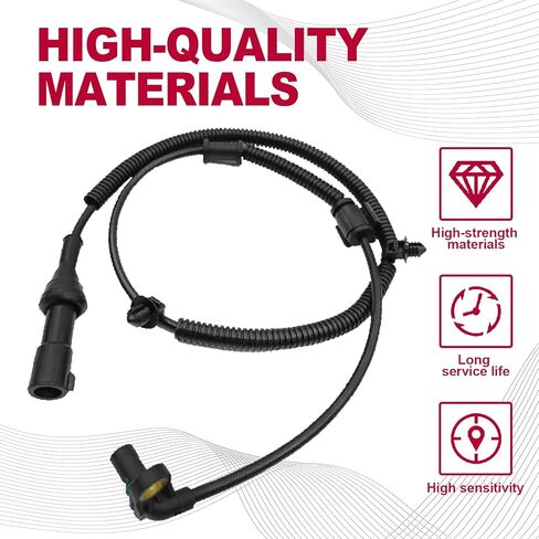 Front Driver and Passenger Side ABS Wheel Speed Sensor Replace OE 9L3Z2C204A Compatible with 2010 Ford Expedition 2009-2010 Ford F-150 2010 Lincoln Navigato 2PCS in Saudi Arabia