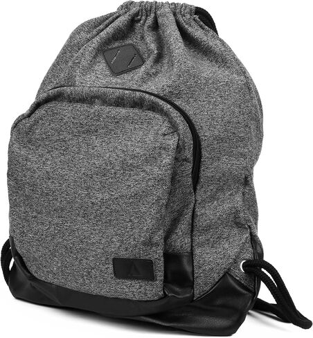 Artifact Drawstring Laptop Bag, Felted Wool & Vegan Leather, Fits Laptops Up to 15", Ultra Durable Design in Saudi Arabia