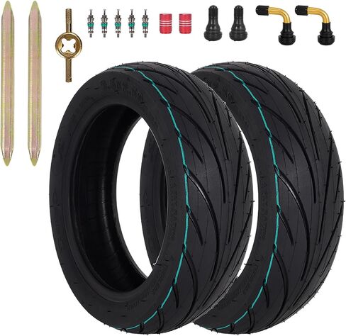 إطار صلب 9.5x2.50 - 9.5 بوصة 9.5x2.5-6.1 إطار سكوتر كهربائي بدون أنبوب لـ NIU KQi3 Pro/Max - استبدال العجلة الخلفية/الأمامية - مقاوم للثقب - الطرق الوعرة - عبوة واحدة in Kuwait