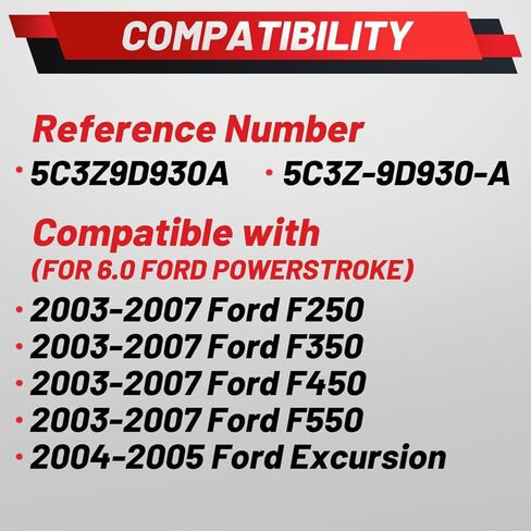 Upgraded FICM Fuel Injector Module Wiring Harness Compatible with Ford F250 F350 F450 F550 2003-2007 Excursion 2004-2005 6.0L Powerstroke Diesel Replace 5C3Z-9D930-A 5C3Z9D930A in Kuwait